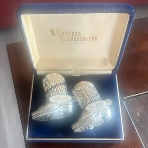 Montana Silversmiths Western Boot Salt and Pepper Shakers